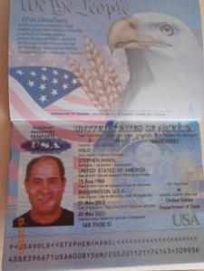 An example of a completed U.S. passport.
